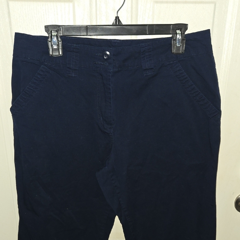 Kim Rogers Navy Blue Cotton Pants